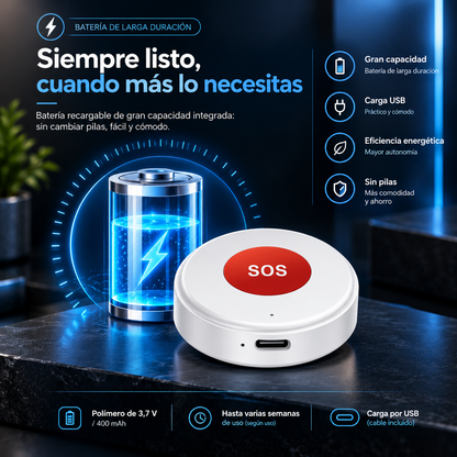 Botón SOS WiFi con aviso al móvil